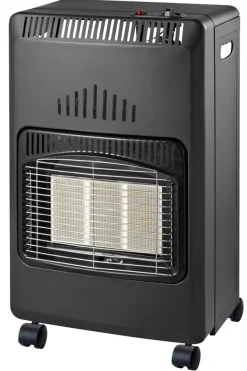 Gass- & Parafinovner^Grad Gassovn 4,2 kW - Koksgrå med kromrist