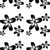 Dusjforheng^Geyser ® Black Flower dusjforheng 180 x 200 cm