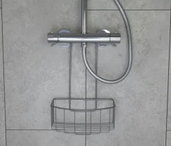 Tilbehør Til Badet^Geyser ® dusjkurv matt grå m/bøyleoppheng