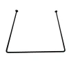 Dusjforheng^Geyser ® gardinstang U-form 90 x 90 x 90 cm svart