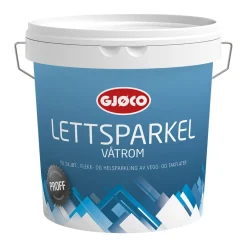 Sparkelmasse^Gjøco Proff Lettsparkel til våtrom 3 liter Lysgrå/grønn