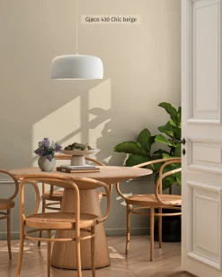 Veggmaling^Gjøco Silkematt Rom akrylmaling 2,7 liter – Chic Beige 430