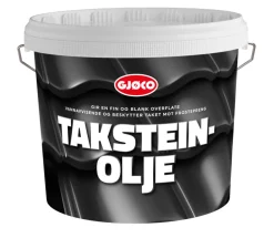 Takpapp & Asfalt|Tak-, Mur- & Sokkelmaling^Gjøco Taksteinolje svart 10 liter