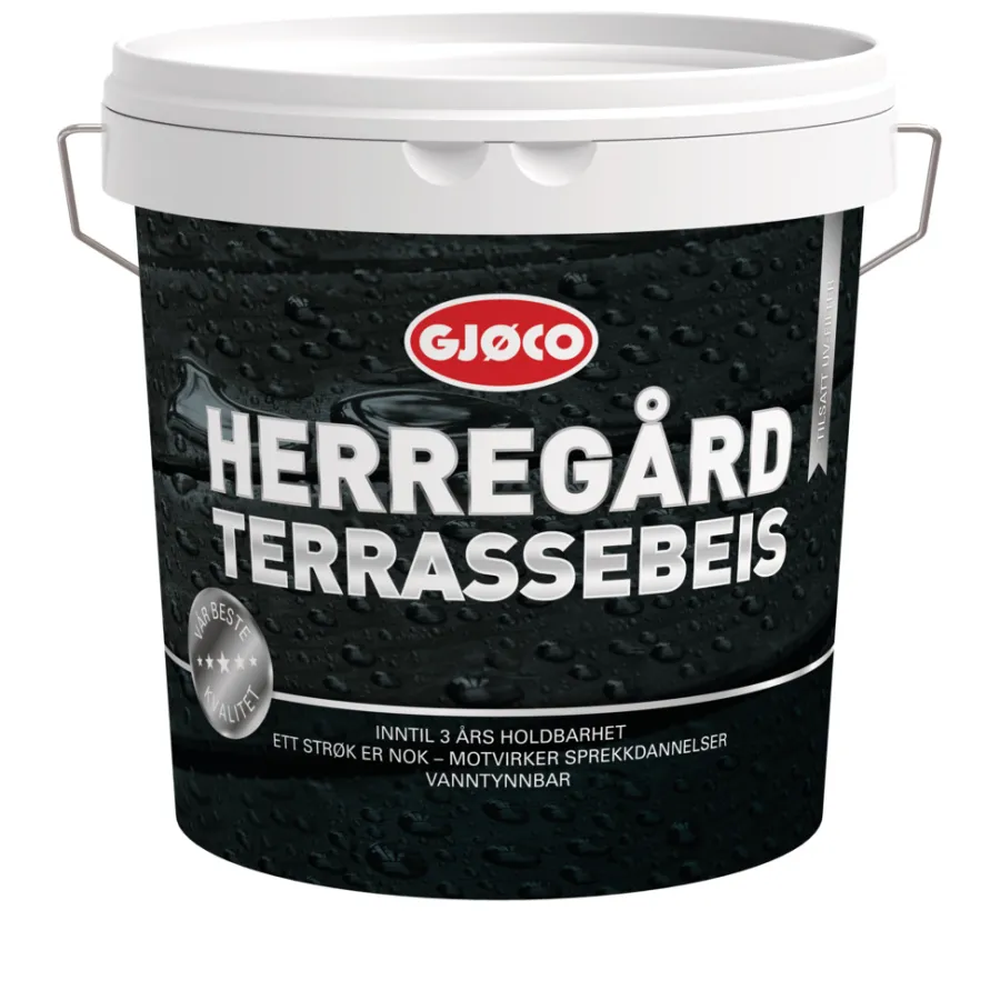 Trebeskyttelse^Gjøco terrassebeis vanntynnet 2,7 liter Burmateak