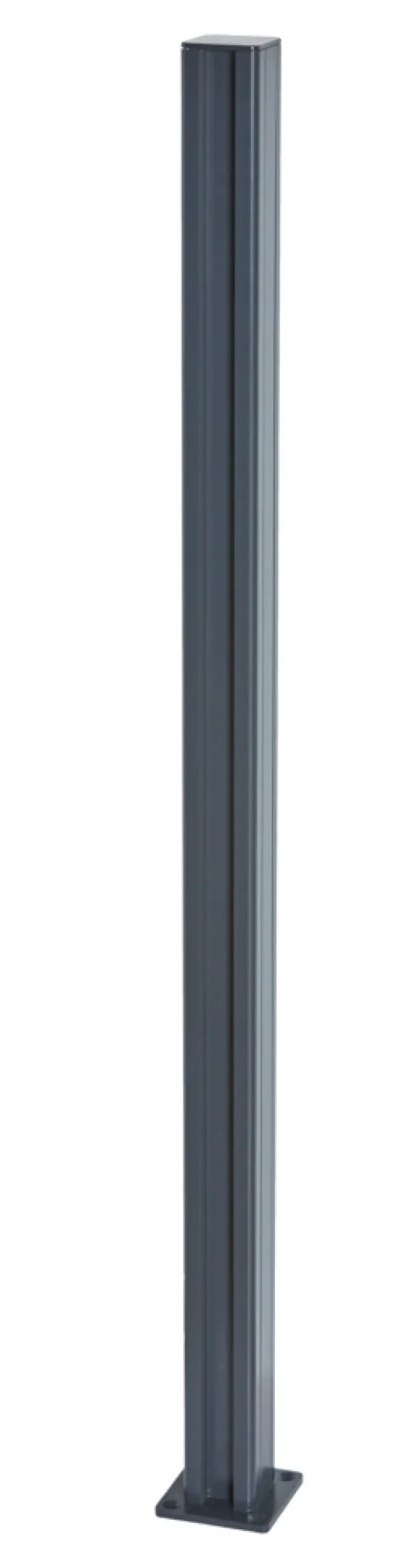 Stolper & Påler|Gjerder^ Gjerdestolpe 5 x 5 x 95 cm svart RAL 7016 grå