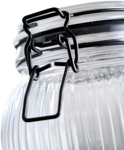 Oppbevaringsglass^DAY Glasskrukke riflet 1,4 liter -
