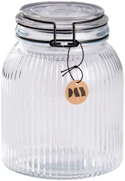 Oppbevaringsglass^DAY Glasskrukke riflet 1,4 liter -