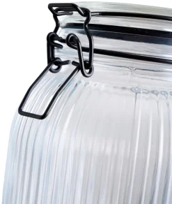 Oppbevaringsglass^DAY Glasskrukke riflet 1,9 liter -