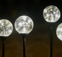 Dekorativ Belysning - Innendørs^Stemning Glasskuler på spyd 50 LED 5-pk.