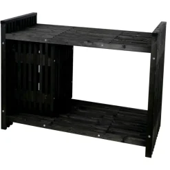Grilltilbehør|Hagebord^ Grillbord svart 123 x 57,5 x 93 cm