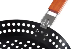 Grilltilbehør^Grillexpert Grillpanne 30,5 cm m/avtagbart håndtak -