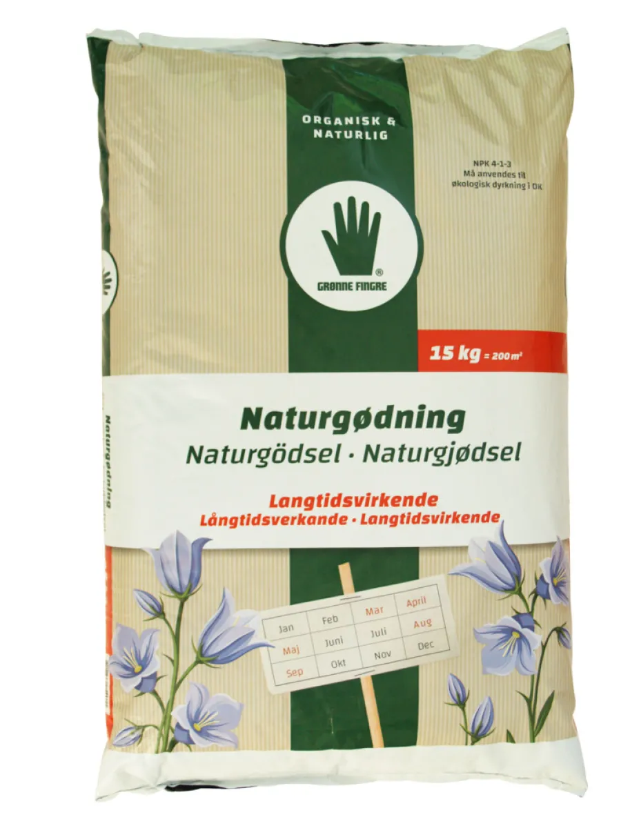 Gjødsel^Grønne Fingre® naturgjødsel 15 kg