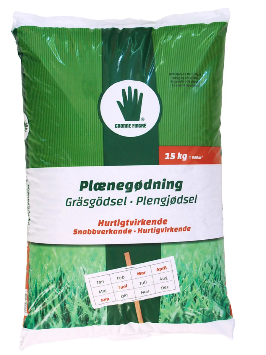 Gjødsel^Grønne Fingre® plengjødsel 15 kg
