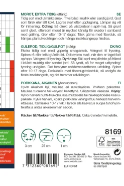 Frø^Weibulls Gulrot ´Jeanette` - ekstra tidlig