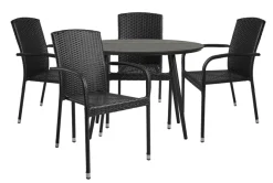 Sesongavslutning|Hagebord^Sunlife Hagebord Madrid Ø110 cm - ® Svart