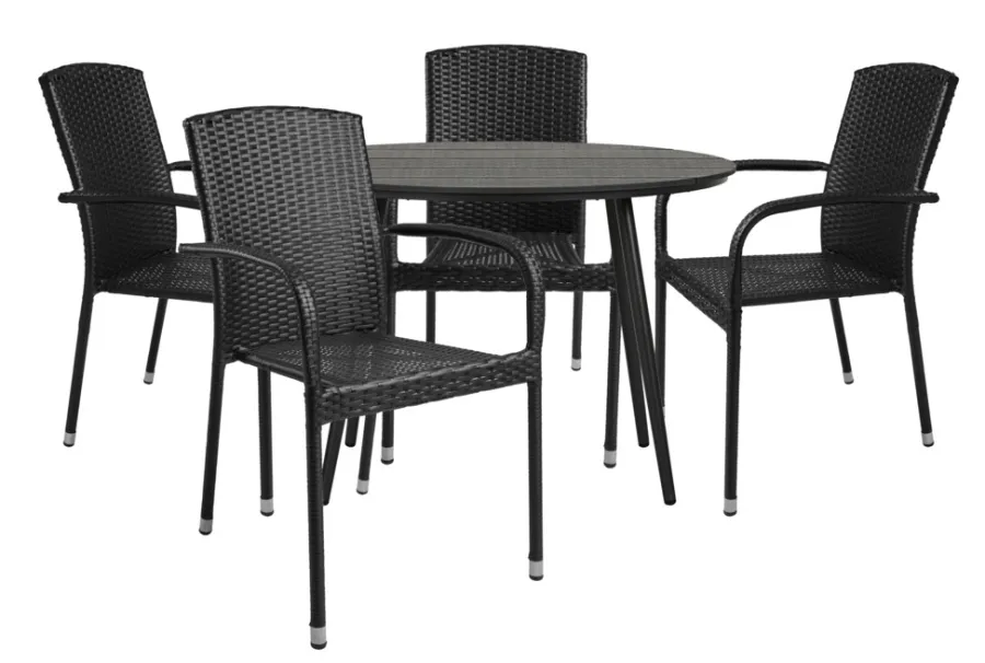 Sesongavslutning|Hagebord^Sunlife Hagebord Madrid Ø110 cm - ® Svart
