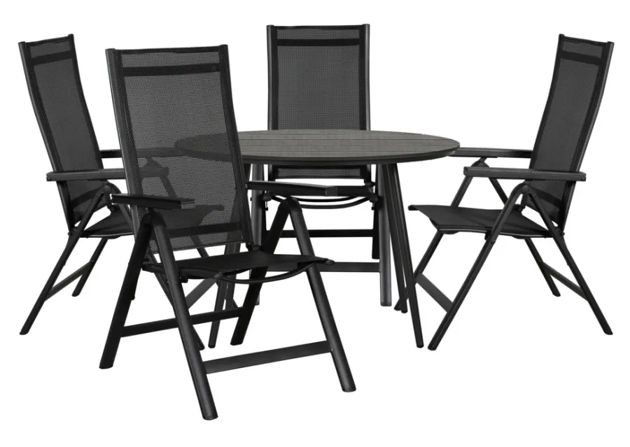 Sesongavslutning|Hagebord^Sunlife Hagebord Madrid Ø110 cm - ® Svart