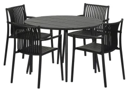 Sesongavslutning|Hagebord^Sunlife Hagebord Madrid Ø110 cm - ® Svart