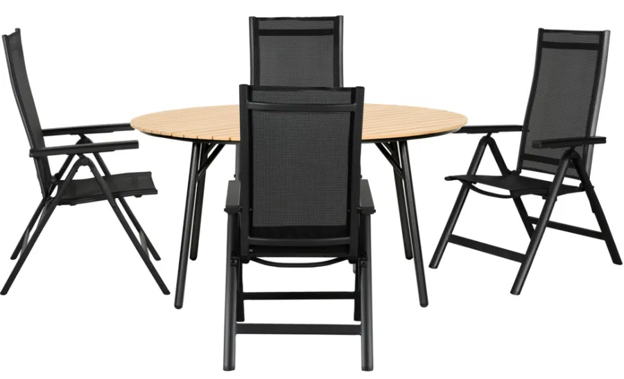 Sesongavslutning|Hagebord^Sunlife Hagebord Nebraska stål/nonwood Ø150 cm - ®