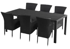 Sesongavslutning|Hagestoler^Sunlife Hagestol Bangkok i metall og svart polyrotting - ®