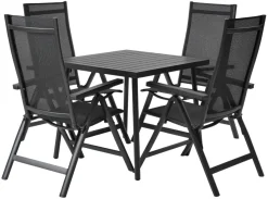 Sesongavslutning|Hagestoler^Sunlife Hagestol Kingston 6 posisjoner svart - ®