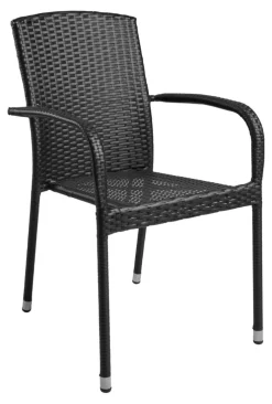 Sesongavslutning|Hagestoler^Sunlife Hagestol Lissabon rotting/metall - ® Svart