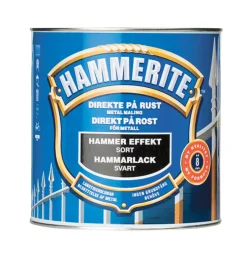 Metallmaling Utendørs|Tre- Og Metallmaling^Hammerite metallmaling hammereffekt 750 ml Svart