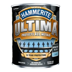 Metallmaling Utendørs|Tre- Og Metallmaling^Hammerite Ultima metallmaling 750 ml Grå