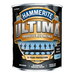 Metallmaling Utendørs|Tre- Og Metallmaling^Hammerite Ultima metallmaling 750 ml Svart