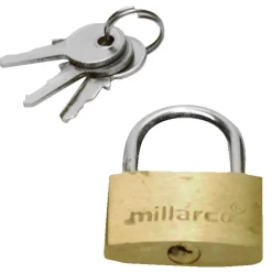 Hengelåser^Millarco Hengelås m/tre nøkler 30 mm
