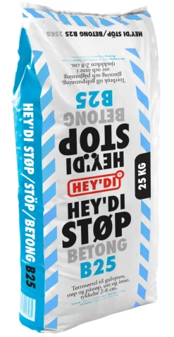 Sement & Mørtel^Hey'di Støp B25 25 kg