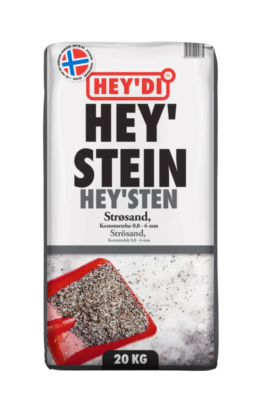 Snørydding^Hey'di Strøsand Hey'stein 20 kg
