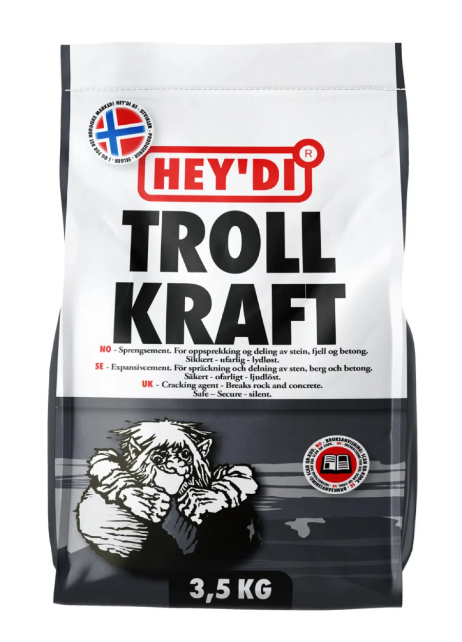 Sement & Mørtel^Hey'di Trollkraft sprengsement 3,5 kg
