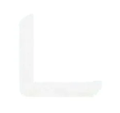 Lister^Hornbaek Hjørnelist plast hvit – 31 x 31 x 3000 mm