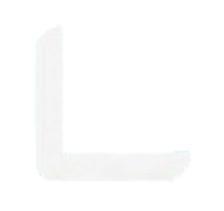 Lister^Hornbaek Hjørnelist plast hvit – 31 x 31 x 3000 mm