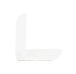Lister^Hornbaek Hjørnelist plast hvit – 20 x 20 x 3000 mm
