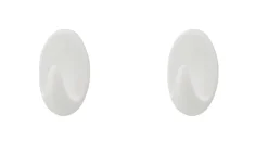 Knagger & Knaggrekker^Target Håndklekrok oval plast 2 stk. -