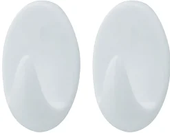 Knagger & Knaggrekker^Target Håndklekrok oval plast 2 stk. -