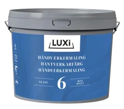 Veggmaling^Luxi Håndverkermaling glans 6 10,9 liter - Hvit