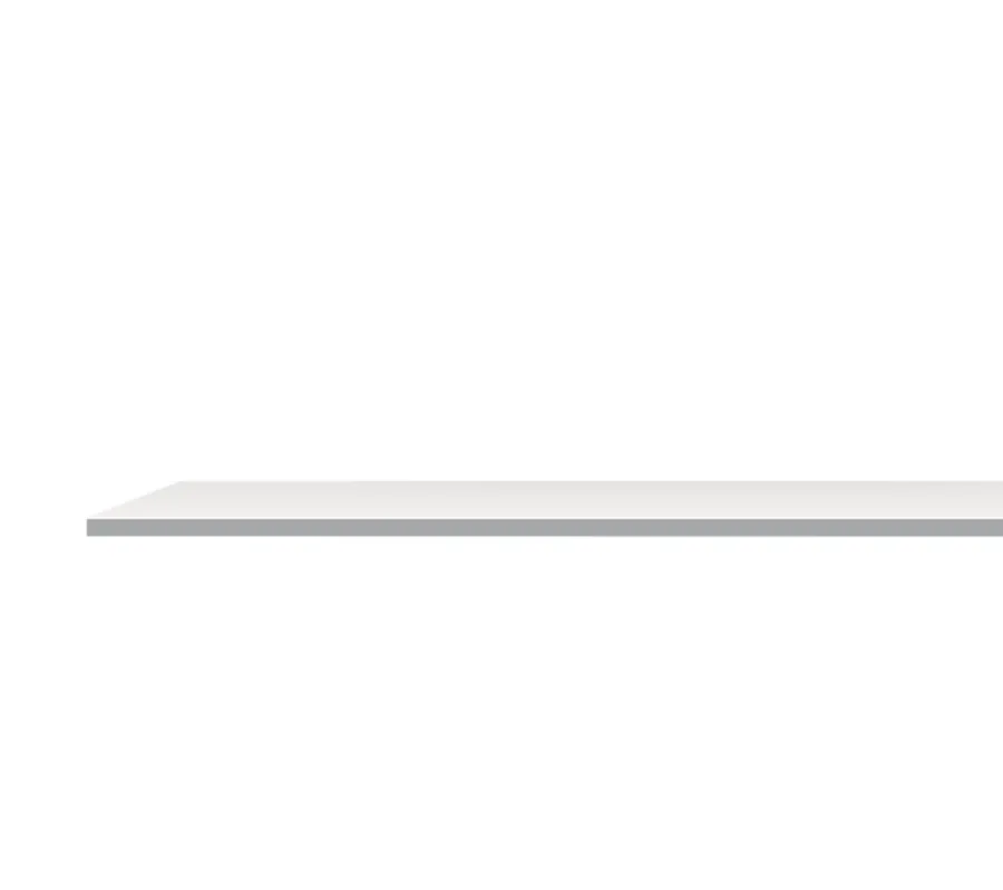Hyller^Snapwall Hobbyplate hvit 18 x 600 x 2400 mm