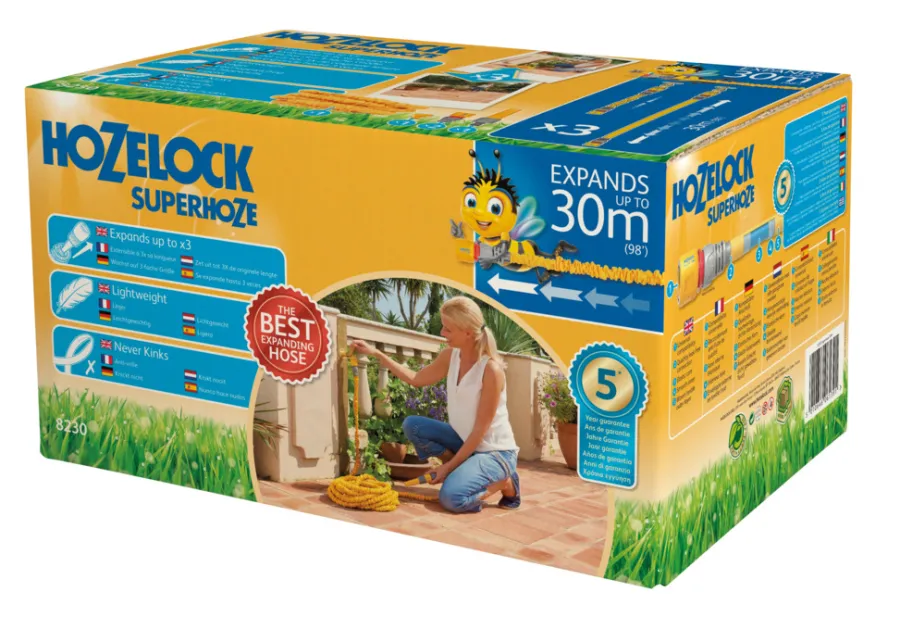 Hageslanger Og Tilbehør^Hozelock Superhoze flexslange - 30 meter