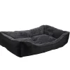 Hunde- Og Katteartikler^Petzone Hundeseng m/plysj svart/grå 50 x 70 cm