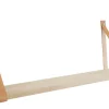 Hyller^Royal Hylle i eik 20 x 80 cm med lærstropper