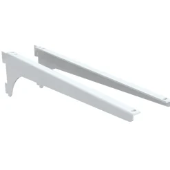 Veggskinner & Hylleknekter|Garderobeinnredning^Integri Hylleknektsett 280 mm H+V - Hvit