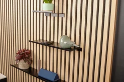 Akustikkpanel|Hyller^Home it Hylle til akustikkpanel 40 cm svart Matt svart