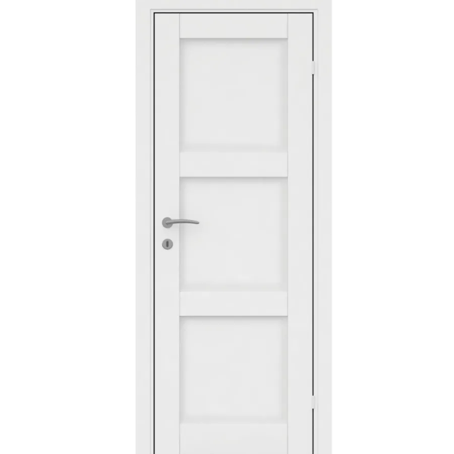 Dører & Karmer^Torso Innerdør Fashion 3 massiv hvit 82,5 x 204 cm
