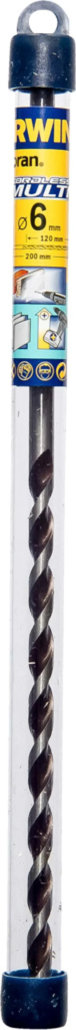 Bor & Bits^Irwin Cordless Multi bor 6 x 200 mm