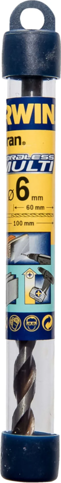 Bor & Bits^Irwin Cordless Multi bor 6 x 100 mm