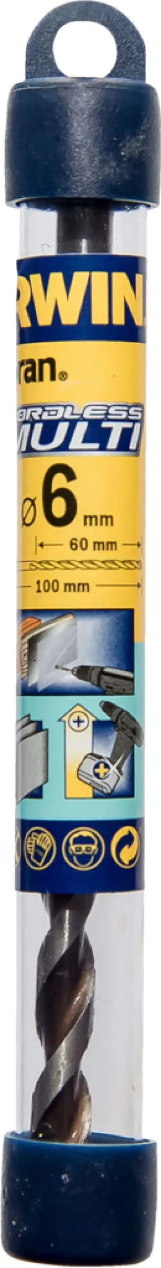 Bor & Bits^Irwin Cordless Multi bor 6 x 100 mm