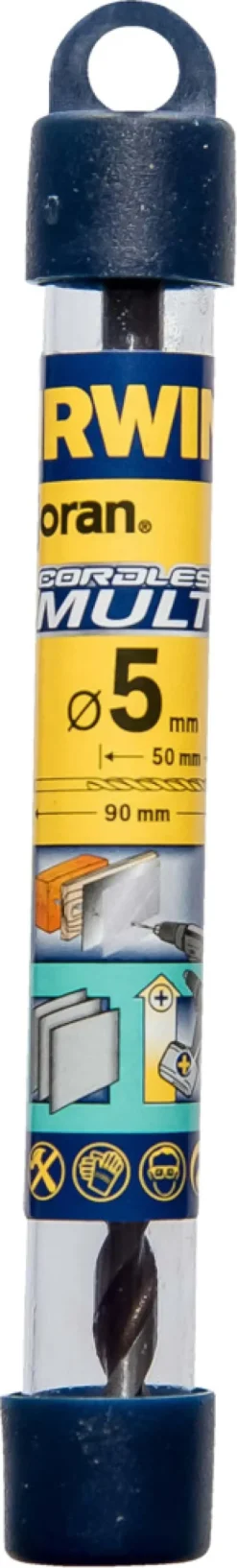 Bor & Bits^Irwin Cordless Multi bor 5 x 90 mm